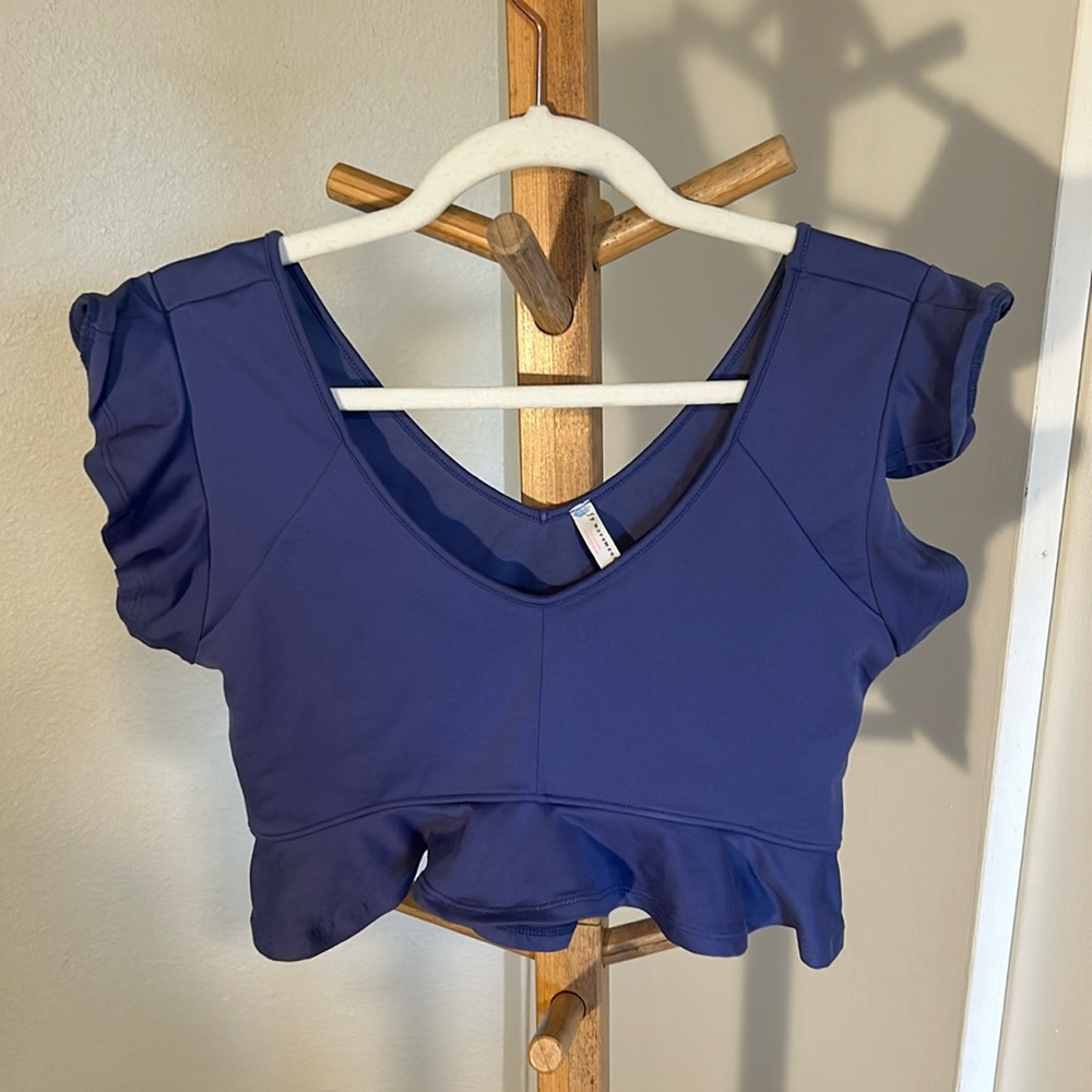Free people movement ruffled bra top size medium